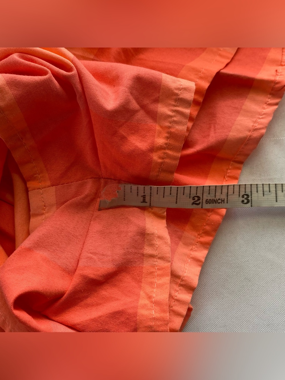 Sundress Neon Coral Alicia Glam Gingham V-Neck Puff Sleeve Romper Size XS/ S - Picture 15 of 16